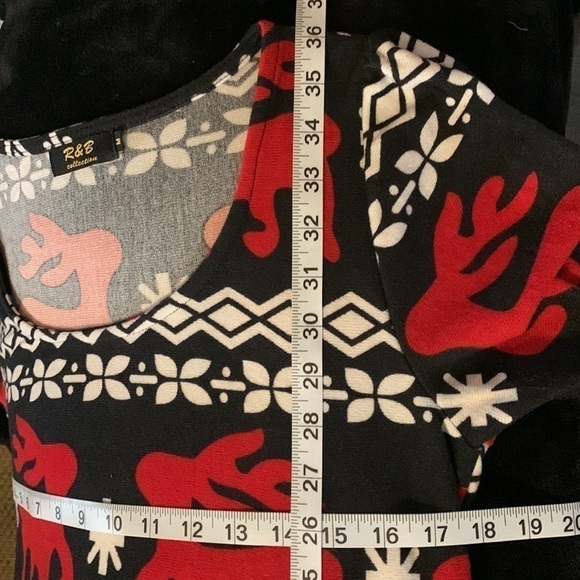 R & B Collection Reindeer Dress - Picture 6 of 6